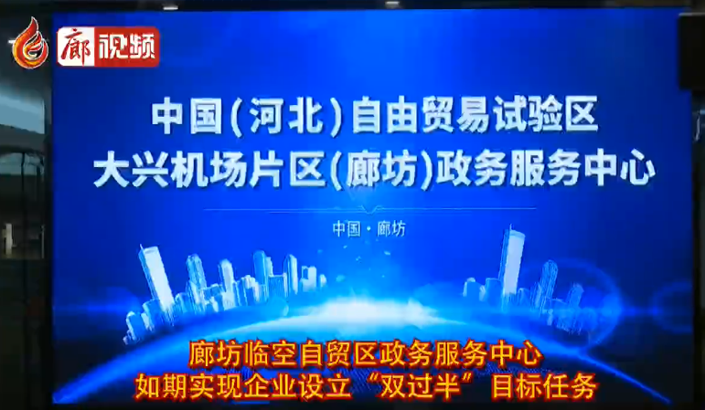 廊視頻 |廊坊臨空自貿(mào)區(qū)政務服務中心如期實現(xiàn)企業(yè)設(shè)立“雙過半”